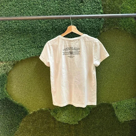 Harley Davidson Biker V-Neck T-shirt  Medium - Picture 2 of 6